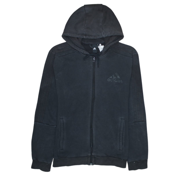 Adidas 90's Sportswear Full Zip Up Hoodie Medium Black