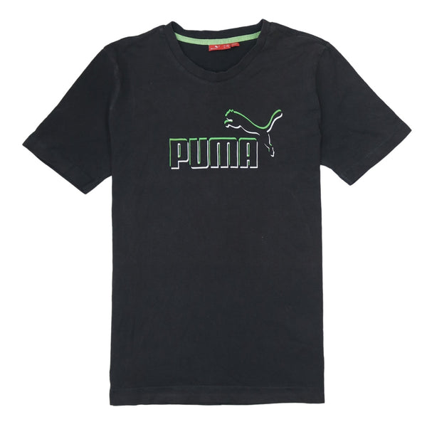 Puma 90's Spellout Short Sleeves T Shirt Small Black