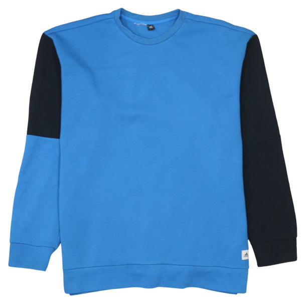 Adidas 90's Lightweight Crew Neck Sweatshirt Medium  Blue