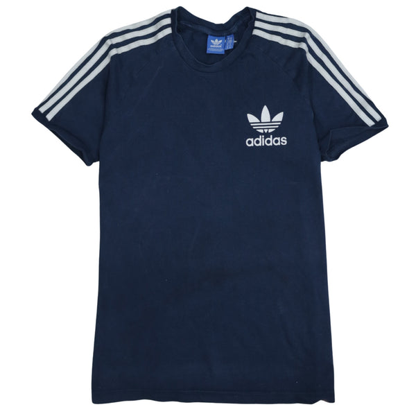 Adidas 90's Vintage Short Sleeve Crew Neck T-Shirt Medium Navy Blue