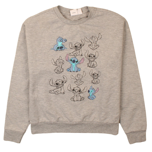 Disney 90's Lilo & Stitch Vintage Grey Crew Neck Sweatshirt XS