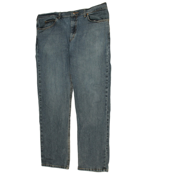 Lee Men's 90s Straight Leg Baggy Trousers Pants Blue Size 38 Vintage