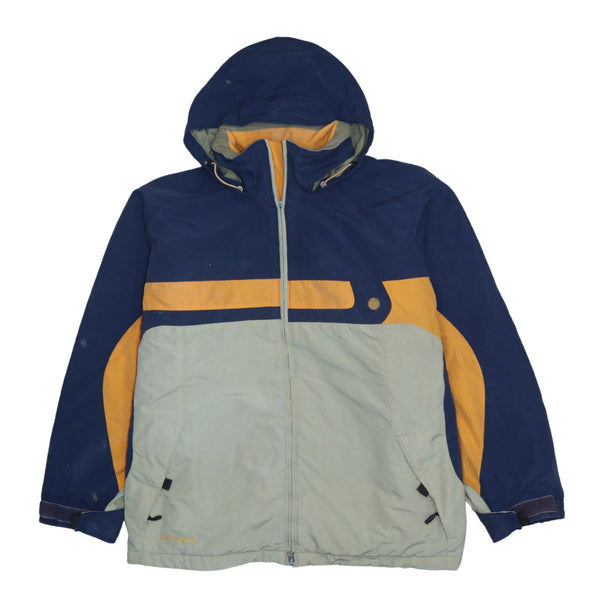 Columbia 90's Hooded Full Zip Up Windbreaker XLarge Grey