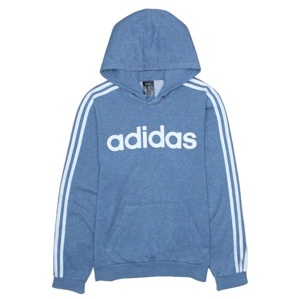 Adidas 90’s Blue Spellout Pullover Hoodie, Small, Classic Unisex Style