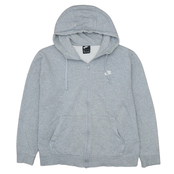 Nike 90's Swoosh Full Zip Up Hoodie XLarge Grey