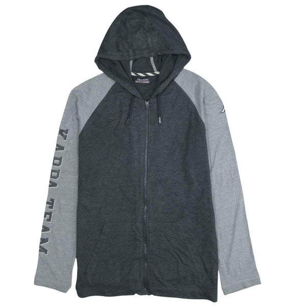Kappa 90's Vintage Hoodie XXLarge (2XL) Black Zip Up with Pockets