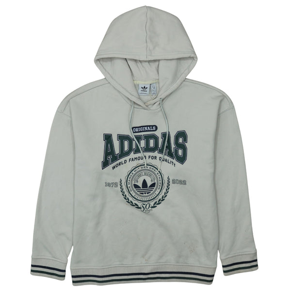 Adidas 90's Spellout Medium Grey Pullover Hoodie for Men