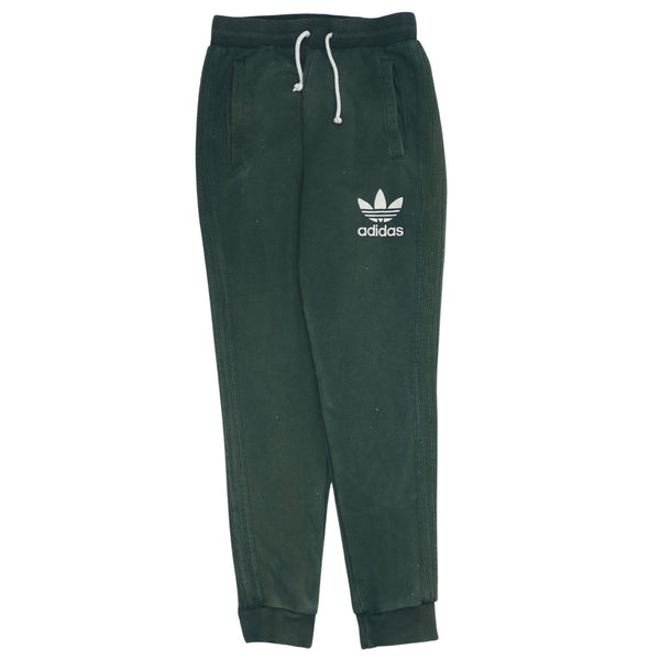Adidas 90's Vintage Green Joggers Sweatpants Men's Small Cotton
