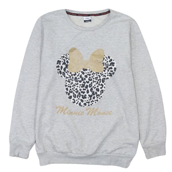 Vintage 90's Disney Minnie Mouse Grey Crew Neck Sweatshirt Large