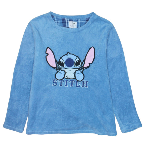 Disney 90's Stitch Crew Neck Sweatshirt Large Blue