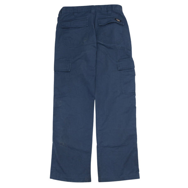 Dickies 90's Navy Blue Lightwash Baggy Trousers, Men's Size 32