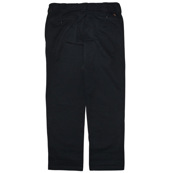 Dickies Lightwash Black 90's Men's Straight Leg Baggy Trousers 36