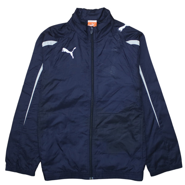 Puma 90's Lightweight Full Zip Up Windbreaker XLarge Navy Blue
