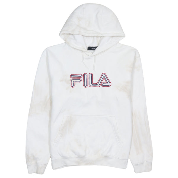 Fila 90's Spellout Pullover Hoodie Medium White