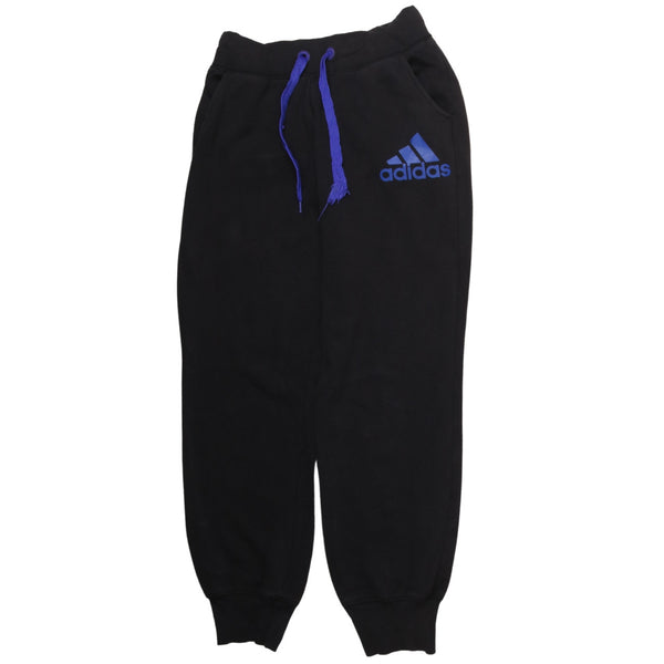 Adidas Vintage 90s Black Joggers Sweatpants Women's Small Elastic Waist