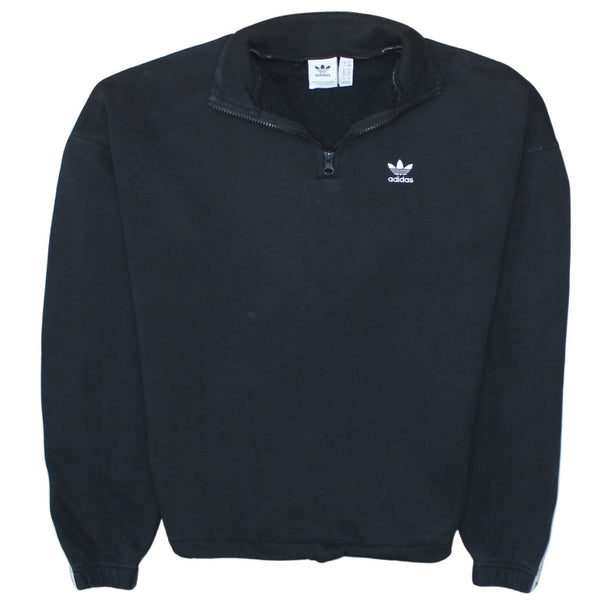 Adidas 90's Lightweight Quarter Zip Sweatshirt Large  Blue