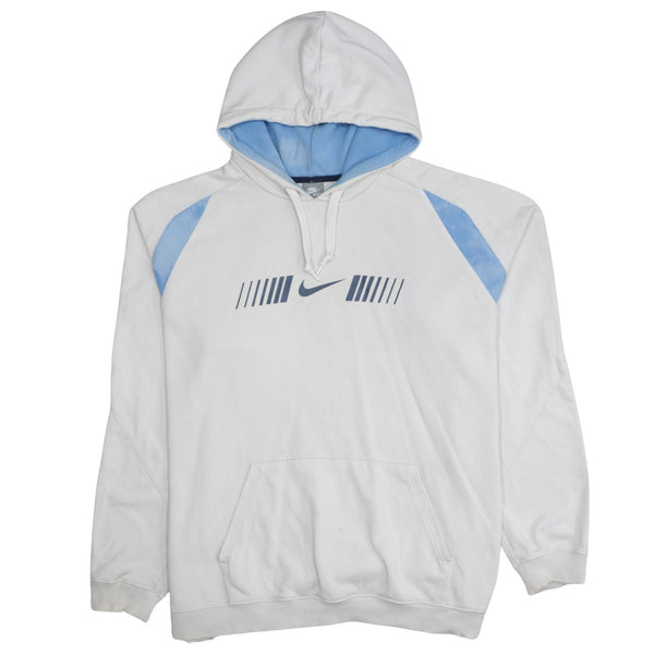 Nike 90's Center Middle Swoosh Pullover Hoodie XXLarge (2XL) Beige Cream
