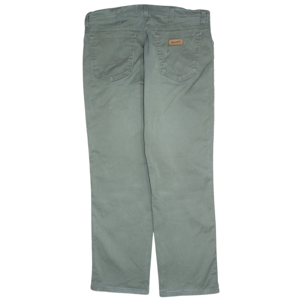 Wrangler Vintage 90's Lightwash Green Baggy Straight Leg Pants 36