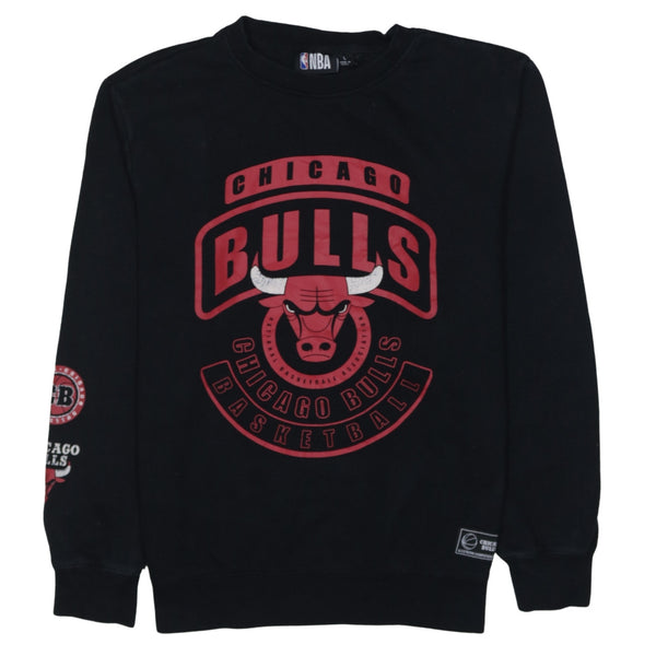 NBA 90's Chicago Bulls Crew Neck Sweatshirt Large Black