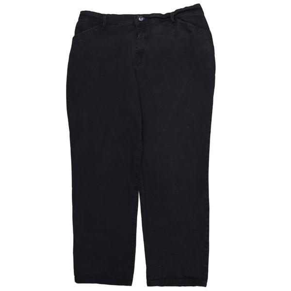 Lee Men's 90's Vintage Baggy Straight Leg Black Trousers 34