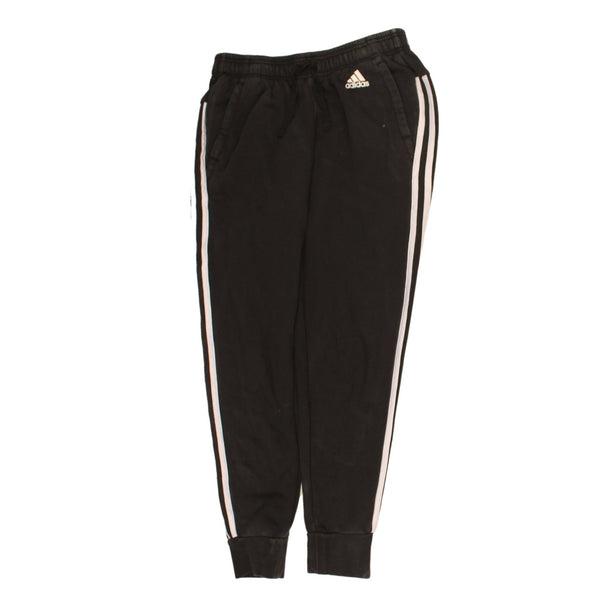 Adidas Vintage 90's Joggers Black Women's Small Elastic Waist Drawstrings
