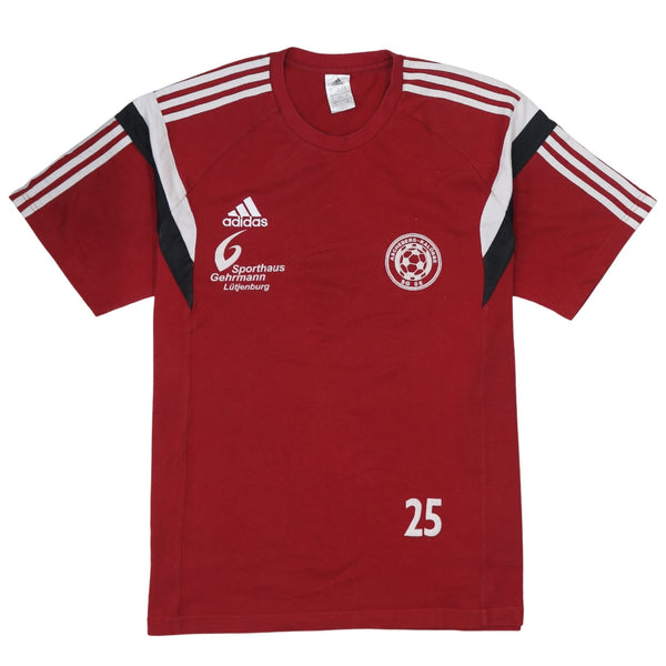 Adidas Vintage Red 90's Crew Neck T-Shirt XLarge