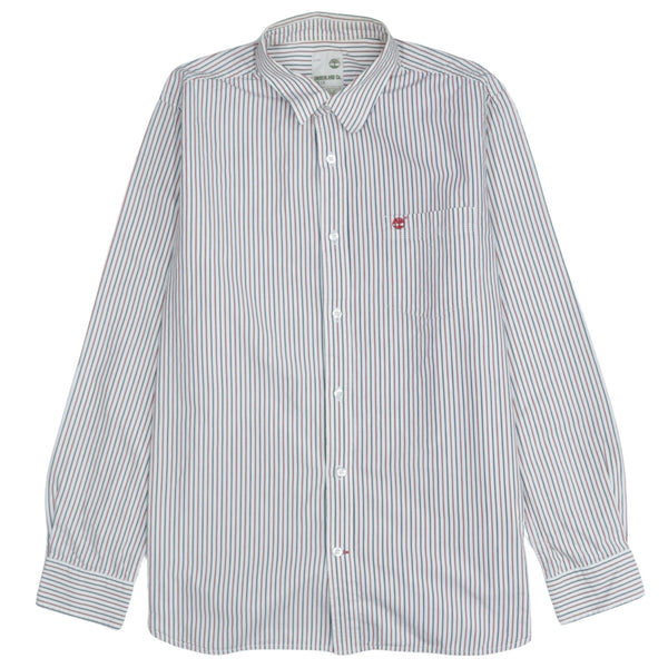 Timberland 90's Men's Large Long Sleeve Button Up White Shirt