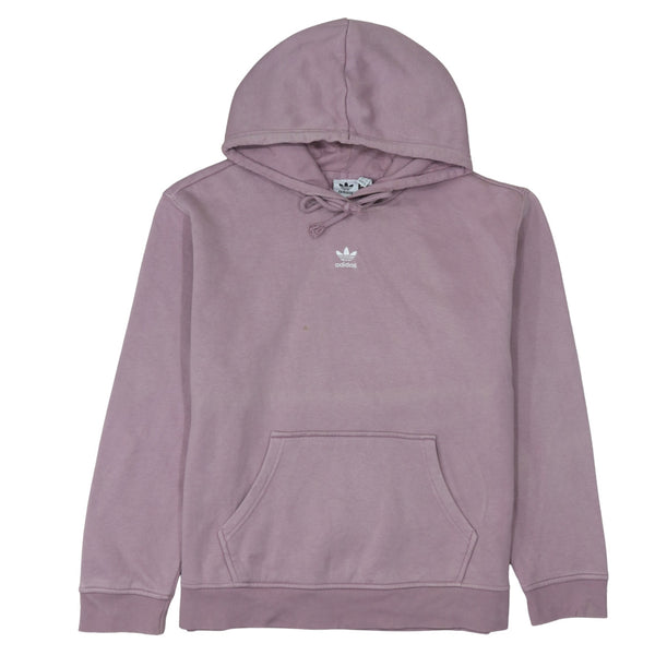 Adidas 90's Drawstring Pockets Pullover Hoodie XLarge  Pink