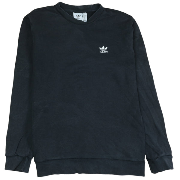 Adidas 90's Black Heavyweight Crew Neck Sweatshirt Men's Small