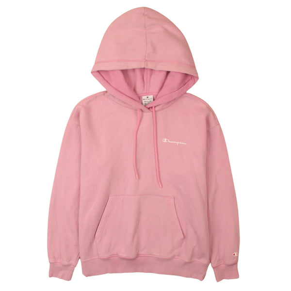 Champion 90s Men's Pink Pullover Hoodie, Medium, Drawstring Pockets