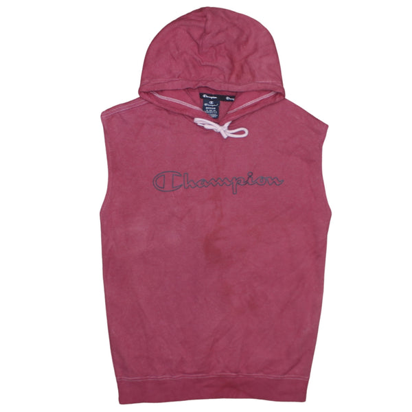 Champion 90's Spellout Vest Sleeveless Gilet Medium Red