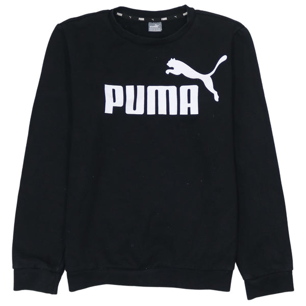 Puma 90's Spellout Crew Neck Sweatshirt XLarge Black