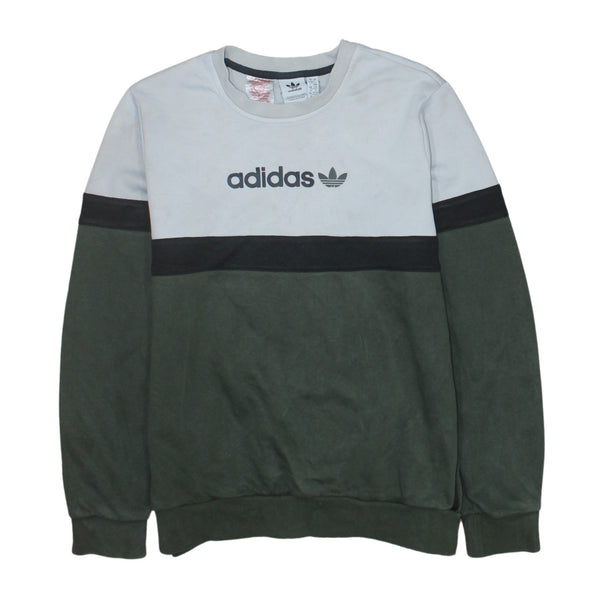 Adidas 90's Lightweight Crew Neck Sweatshirt Large Green