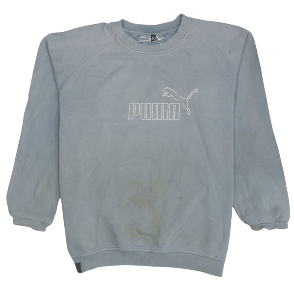 Puma 90's Spellout Crew Neck Sweatshirt XLarge Grey