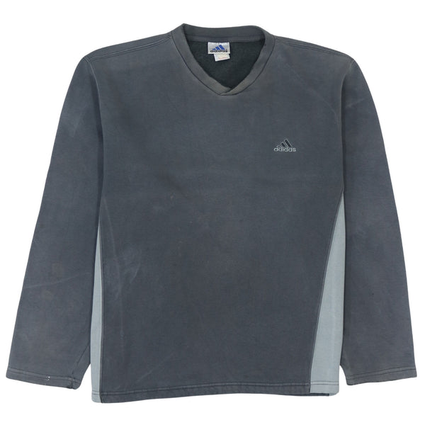 Adidas 90's Heavyweight V Neck Sweatshirt XXLarge  Black