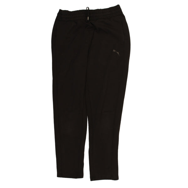 Puma 90's Black Vintage Elastic Waist Drawstring Pants Size Small