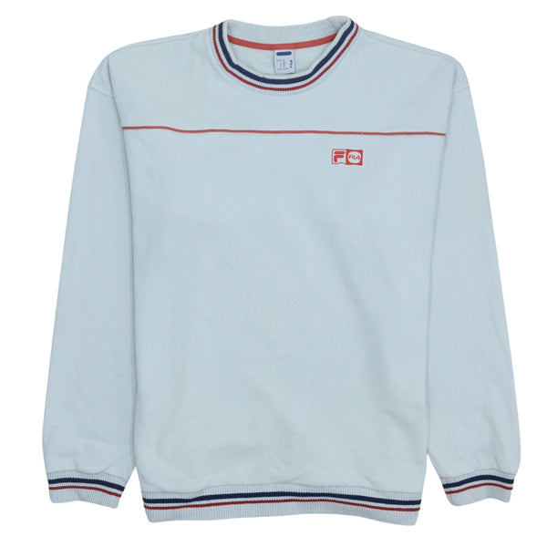 Fila 90's Vintage Heavyweight Crew Neck Sweatshirt XLarge White