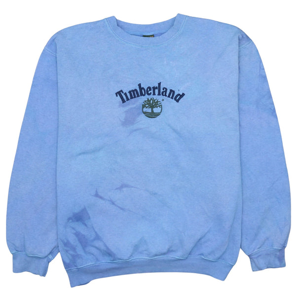 Vintage Timberland 90s Spellout Crew Neck Sweatshirt XXLarge 2XL Blue