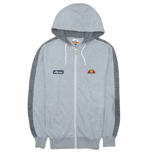 Ellesse 90's Retro Lightweight Full Zip Hoodie XSmall Grey