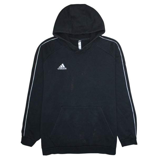 Adidas 90's Drawstring Pockets Pullover Hoodie XXLarge (2XL) Black