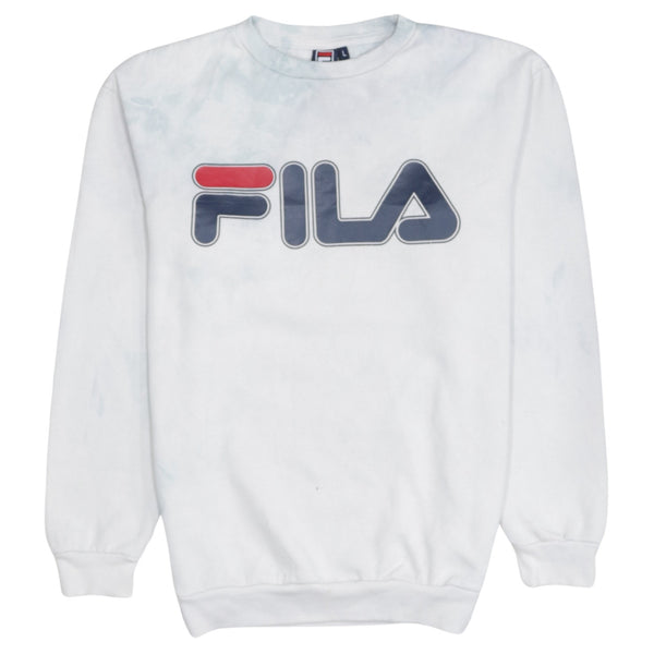 Fila 90's Spellout Crew Neck Sweatshirt Large White