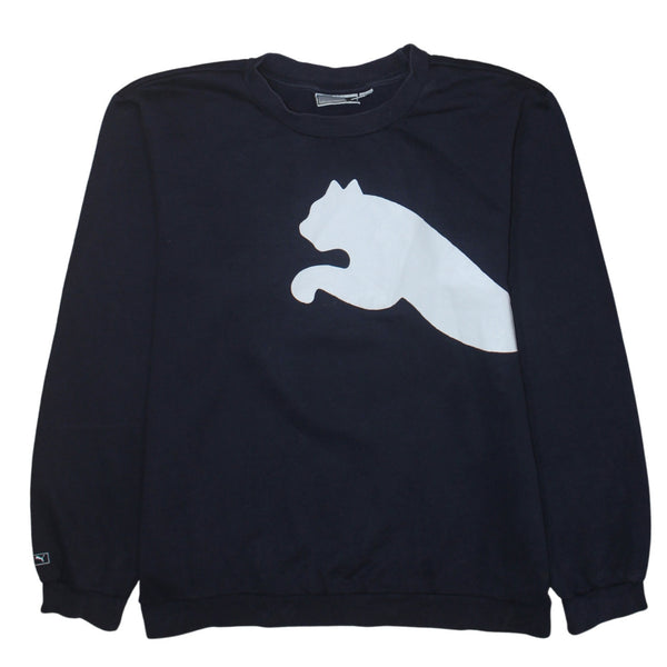 Puma 90's Spellout Crew Neck Sweatshirt Medium Purple