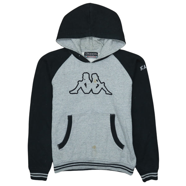 Kappa 90's Spellout Pullover Hoodie Medium Black
