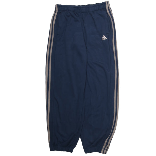 Adidas 90's Elasticated Waistband Drawstrings Joggers / Sweatpants Large Blue