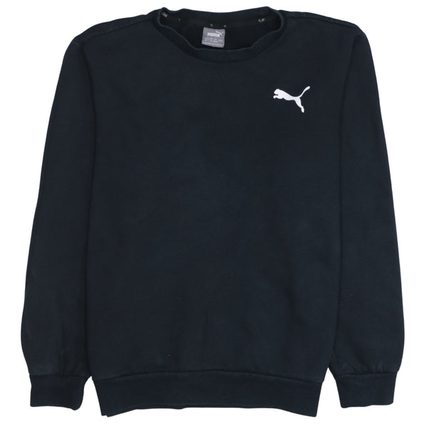 Puma 90's Lightweight Crew Neck Sweatshirt Medium Black