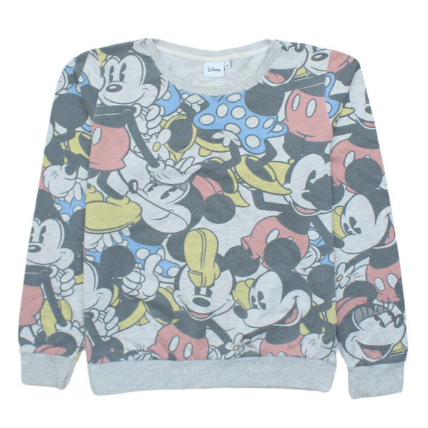 Vintage Disney 90's Women's XLarge Grey Sweatshirt Crew Neck