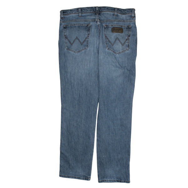 Wrangler 90's Lightwash Straight Leg Baggy Jeans / Pants 38 Blue