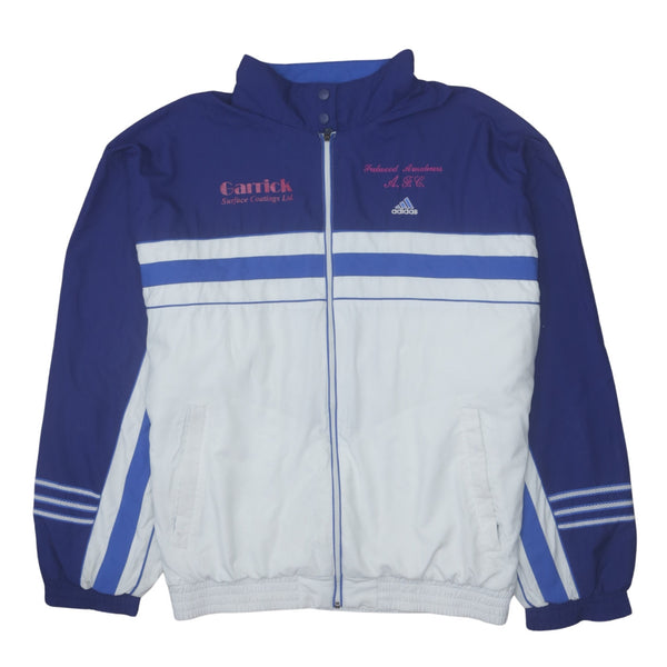 Adidas 90's Vintage Lightweight Full Zip Windbreaker Mens Large Navy Blue