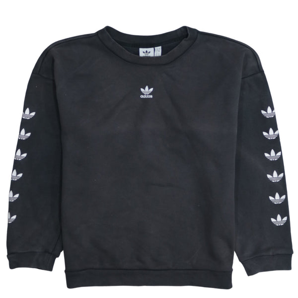 Adidas 90's XXLarge Black Crew Neck Lightweight Sweatshirt