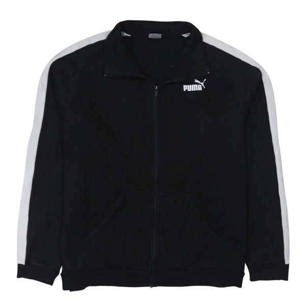 Puma 90's Lightweight Full Zip Up Sweatshirt XXLarge (2XL) Black